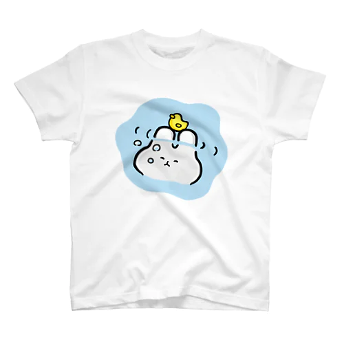 残業うさぎ「お風呂でぶくぶく」🐥🐰🌸 スタンダードTシャツ