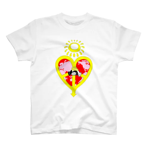 Peace Heart & handshake  スタンダードTシャツ