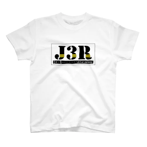 【Threefall Japan Aviation 】J3Rロゴ（TFJAバージョン:3ch手書き） Regular Fit T-Shirt