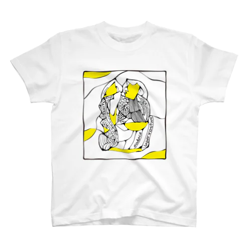 【audace × フクハラアキコ】laperirostum柄 Regular Fit T-Shirt