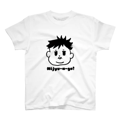 Nijyu-a -go!多毛boy Regular Fit T-Shirt