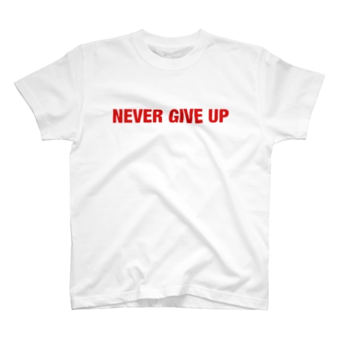 NEVER GIVE UP Regular Fit T-Shirt