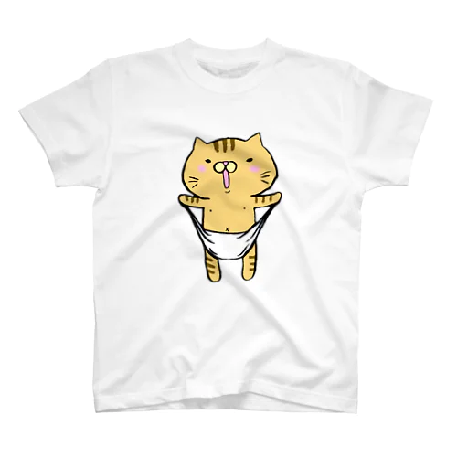 おぱんつギューンねこ スタンダードTシャツ