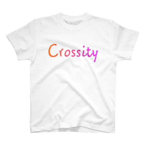 Crossity_white Regular Fit T-Shirt