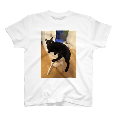 くつろぐ黒猫チャコ Regular Fit T-Shirt