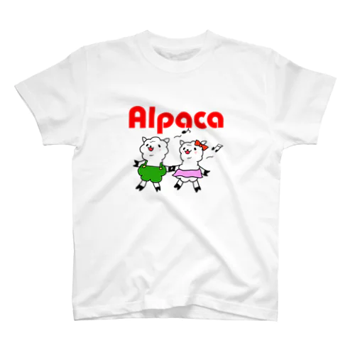 ぷりてぃアルパカ Regular Fit T-Shirt