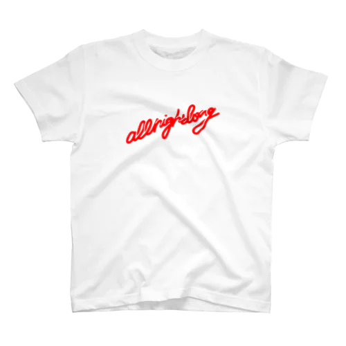 all night long -red- スタンダードTシャツ