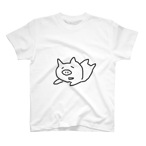 だらだらブタくん スタンダードTシャツ