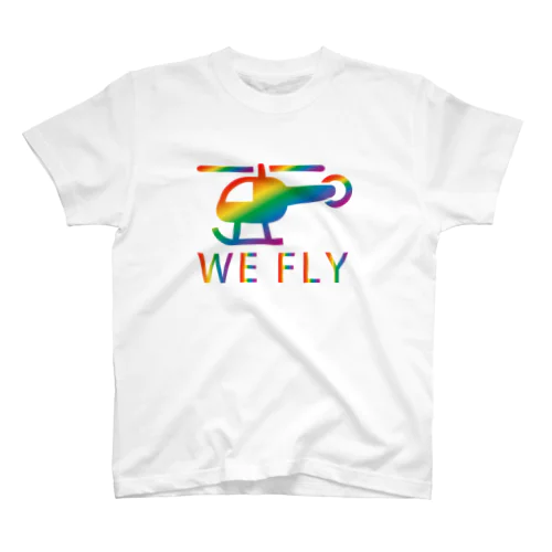 ヘリコプター・レインボー（WE FLY） Regular Fit T-Shirt