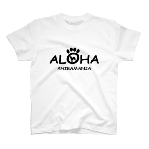 SHIBAMANIA 柴マニア ALOHA ver.  《黒文字》 Regular Fit T-Shirt