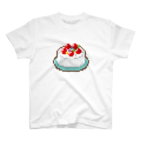 ドット絵風・お誕生日ケーキ スタンダードTシャツ