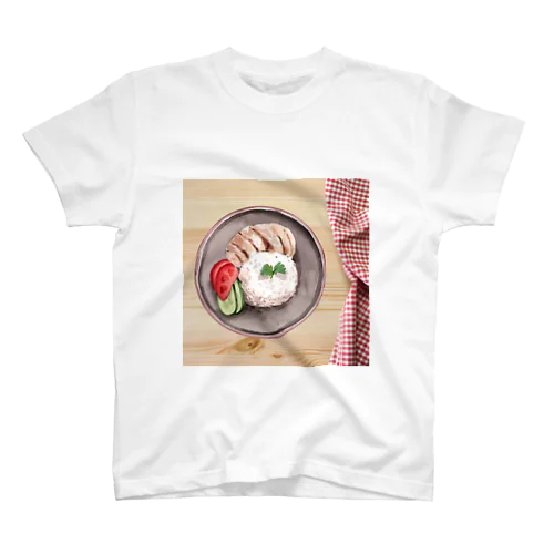 世界の食べ物に舌鼓 スタンダードTシャツ