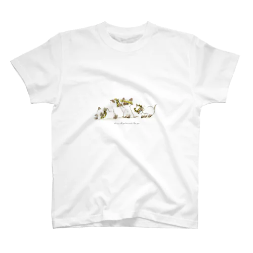 ねこねこねこ Regular Fit T-Shirt