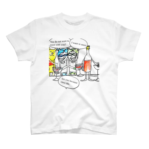 wine party talk スタンダードTシャツ