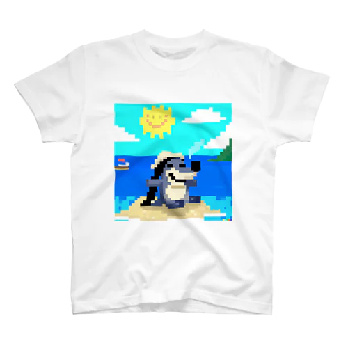 ドット絵バカンスモグラ Regular Fit T-Shirt