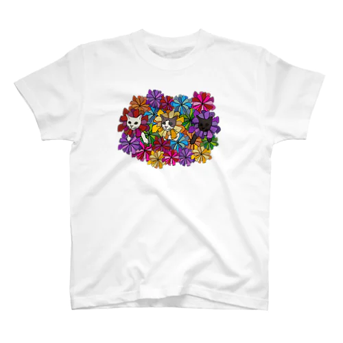 にゃんこ花畑。 Regular Fit T-Shirt