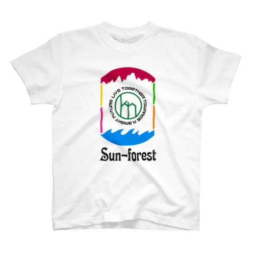 虹色sun-forest Regular Fit T-Shirt