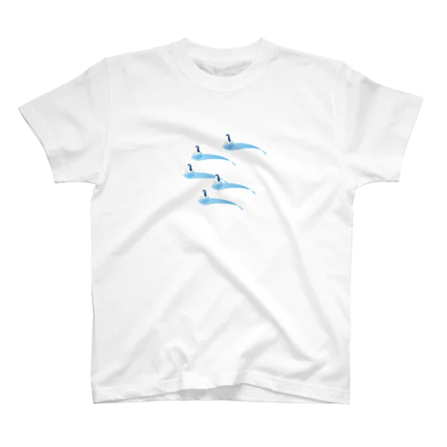 氷とペンギン（5羽） Regular Fit T-Shirt