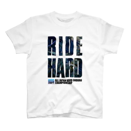 G-NET OFFICIAL GOODS RIDE HARD BLUE Regular Fit T-Shirt