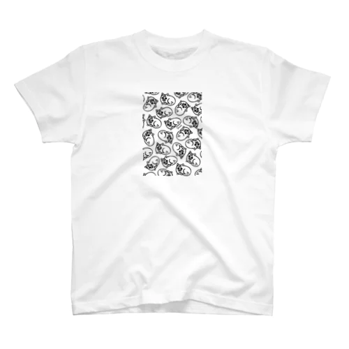 じっ猫パターン Regular Fit T-Shirt