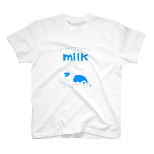 milk blue スタンダードTシャツ