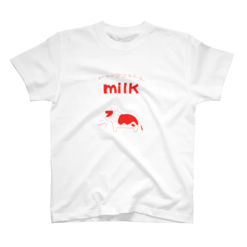 milk red スタンダードTシャツ