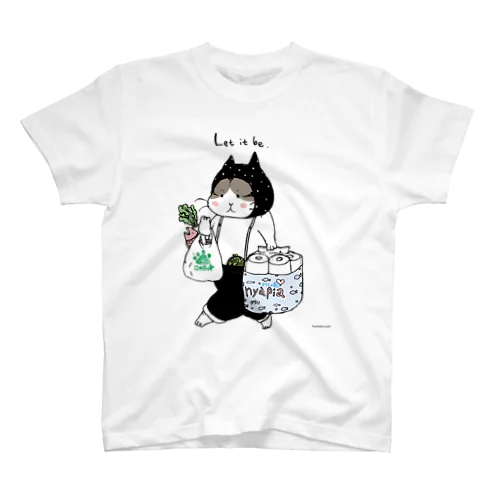 お買い物ねこ Regular Fit T-Shirt