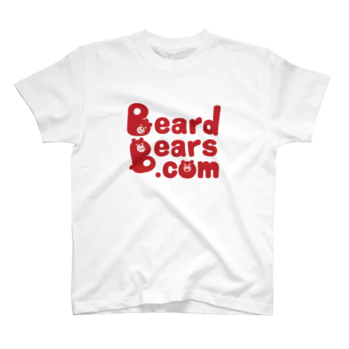 beardBears.com（あか） スタンダードTシャツ