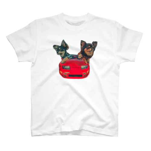 チワワと淑女🚗🐶 Regular Fit T-Shirt