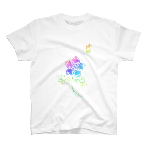 Rainbow Flower Regular Fit T-Shirt