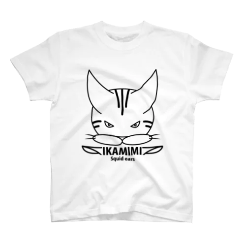 IKAMIMI顔面Tシャツ（黒ロゴ） Regular Fit T-Shirt