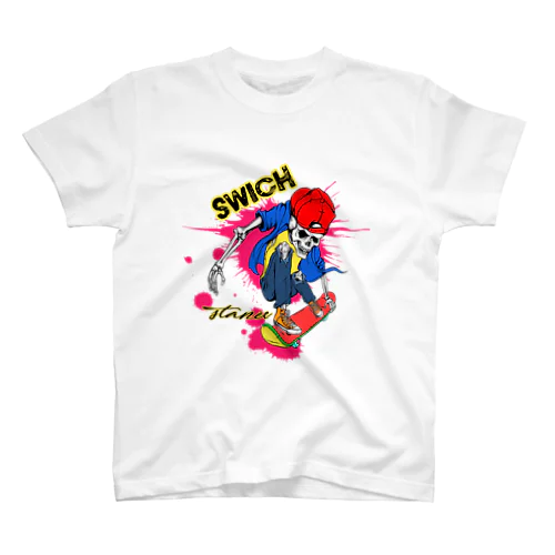 Splash ink スカル　スケボー　Tシャツ スタンダードTシャツ