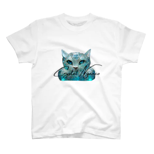 猫クリスタル　ロゴ入り Regular Fit T-Shirt