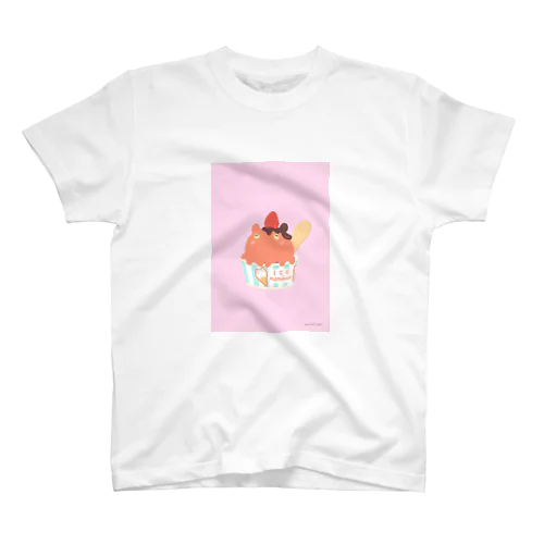 めんだこくんのカップアイス スタンダードTシャツ