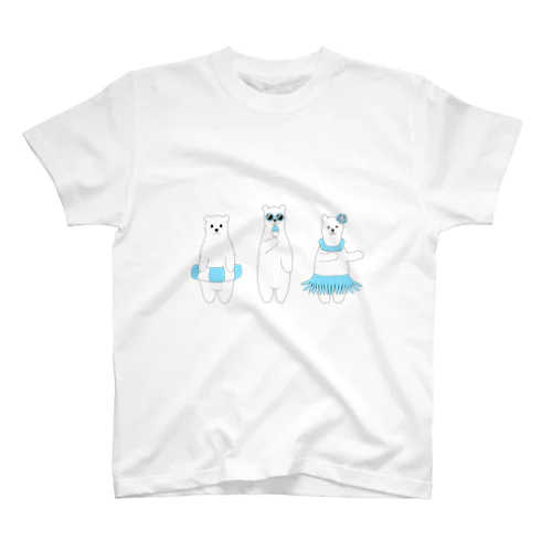 ゆるい白熊サマーデザイン スタンダードTシャツ