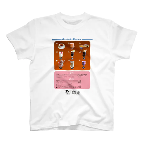 第一回喫茶閃光メニュー表プリント スタンダードTシャツ