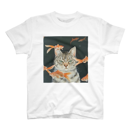金魚と猫 Regular Fit T-Shirt