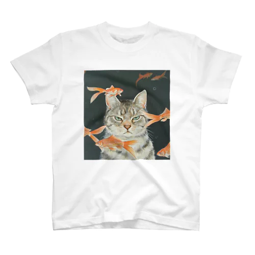 金魚と猫 スタンダードTシャツ