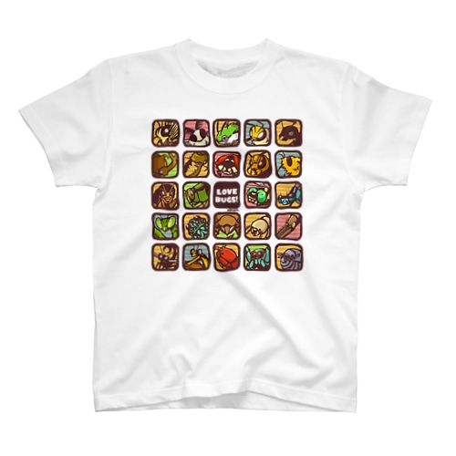 むしアイコン【LOVE BUGS! 】 Regular Fit T-Shirt