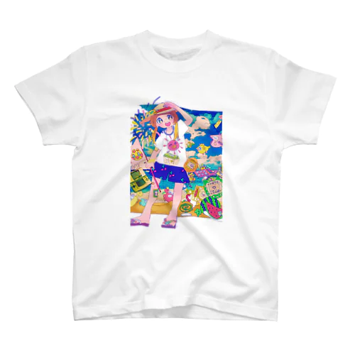 夏の女の子 スタンダードTシャツ