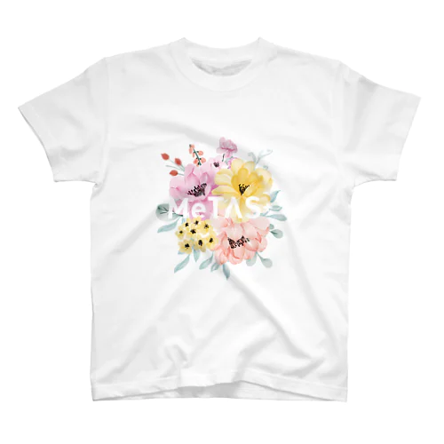 MeTAS＋（ミタス）ビックピンクフラワー Regular Fit T-Shirt