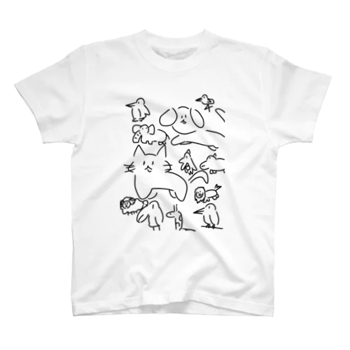 ゆかいでかわいいどうぶつさんたち！ Regular Fit T-Shirt