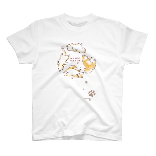 My Dog My Life シリーズ２　赤 Regular Fit T-Shirt