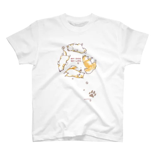 My Dog My Life シリーズ２　赤 Regular Fit T-Shirt