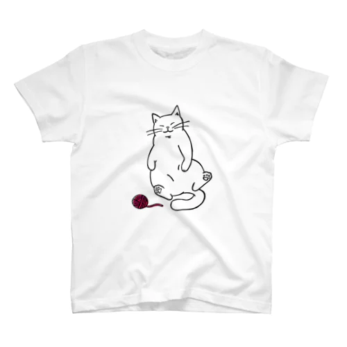 ねこ＆毛糸 スタンダードTシャツ