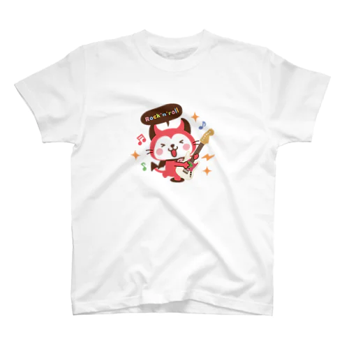 デビねこくん Tシャツ ロックンロール スタンダードTシャツ