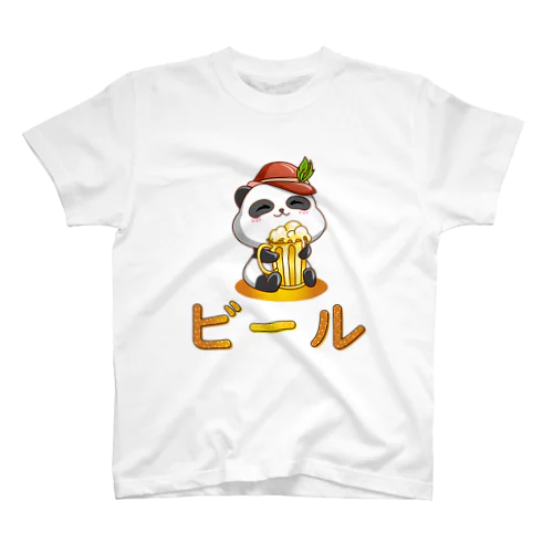  Cute Panda Drinking Beer Octoberfest Regular Fit T-Shirt