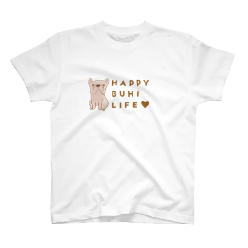 Mogoo HAPPY BUHI LIFE Regular Fit T-Shirt