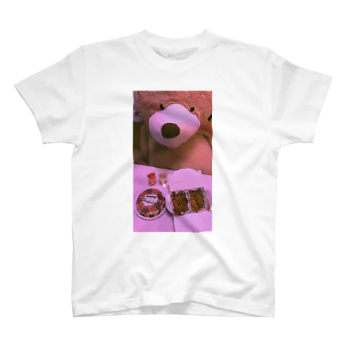 くまのパーティー ピンク Regular Fit T-Shirt