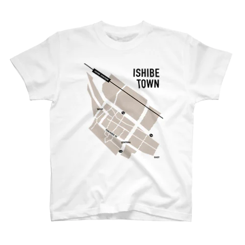 ISHIBE TOWN MAP Regular Fit T-Shirt